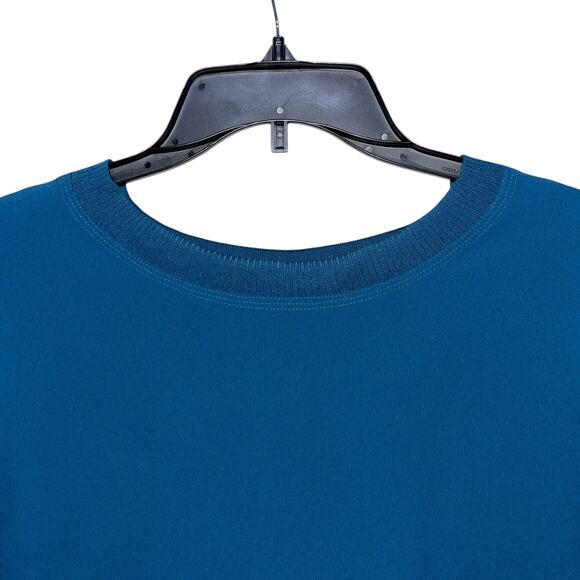 Vince Pullover Teal Inverted Pleat Relax Fit - Picture 7 of 11